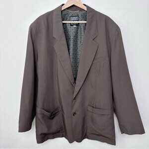 Harry Rosen Vintage  Mens 44 Wool Earth Tone Button Relax Blazer